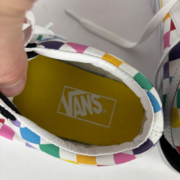 Vans Old School Black Multicolor Checkered Shoes/Sneakers Sizes Wo 7.5 /  Men 6 - Picture 7 of 9